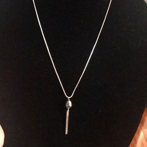 Peacock freshwater pearl necklace